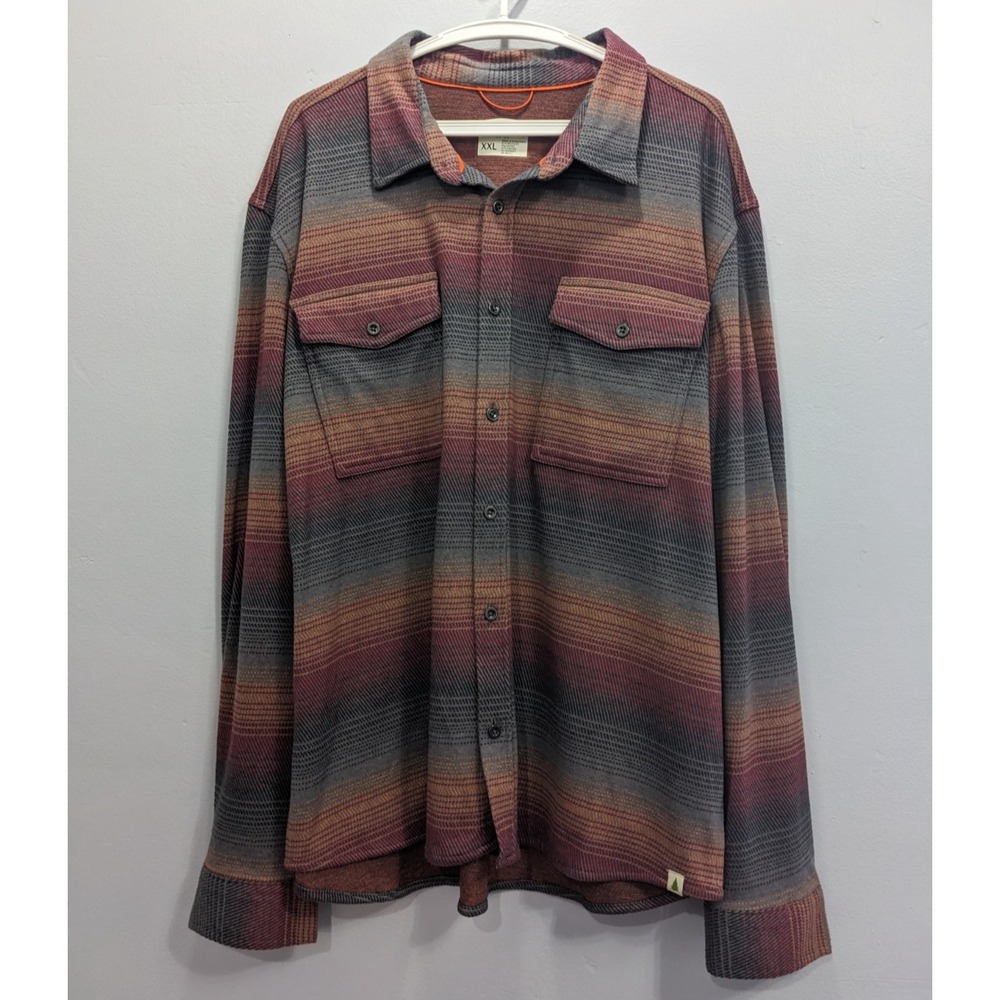 Lake & Trail Button Up Flannel Shirt Men XXL Gorpcore Outdoor Hiking Grunge